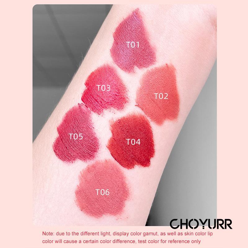 【COD】Lip Glaze Velvet Matte Lip Tint / Lip Glaze Velvet Matte Tekstur Halus Cerah Nyaman Dan Lembap Di Bibir Tahan Lama Dan Anti Air Lipstik-CH