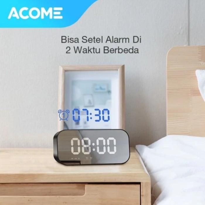 Speaker Bluetooth Acome A5 Resmi/Speaker Jam Digital/ Alarm