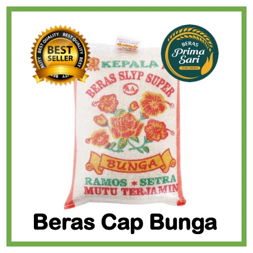 

[BEST SELLER] BERAS CAP BUNGA 5LT / 5KG / 10KG / 20KG - 5LT