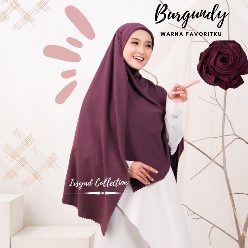 JILBAB SEGIEMPAT LASERCUT KRINGKEL AIRFLOW 130X130 | Jilbab 130x130