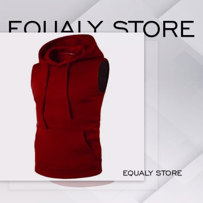 Cuci Gudang Hoodie Olahraga Tanpa Lengan Pria - Outfit Pria