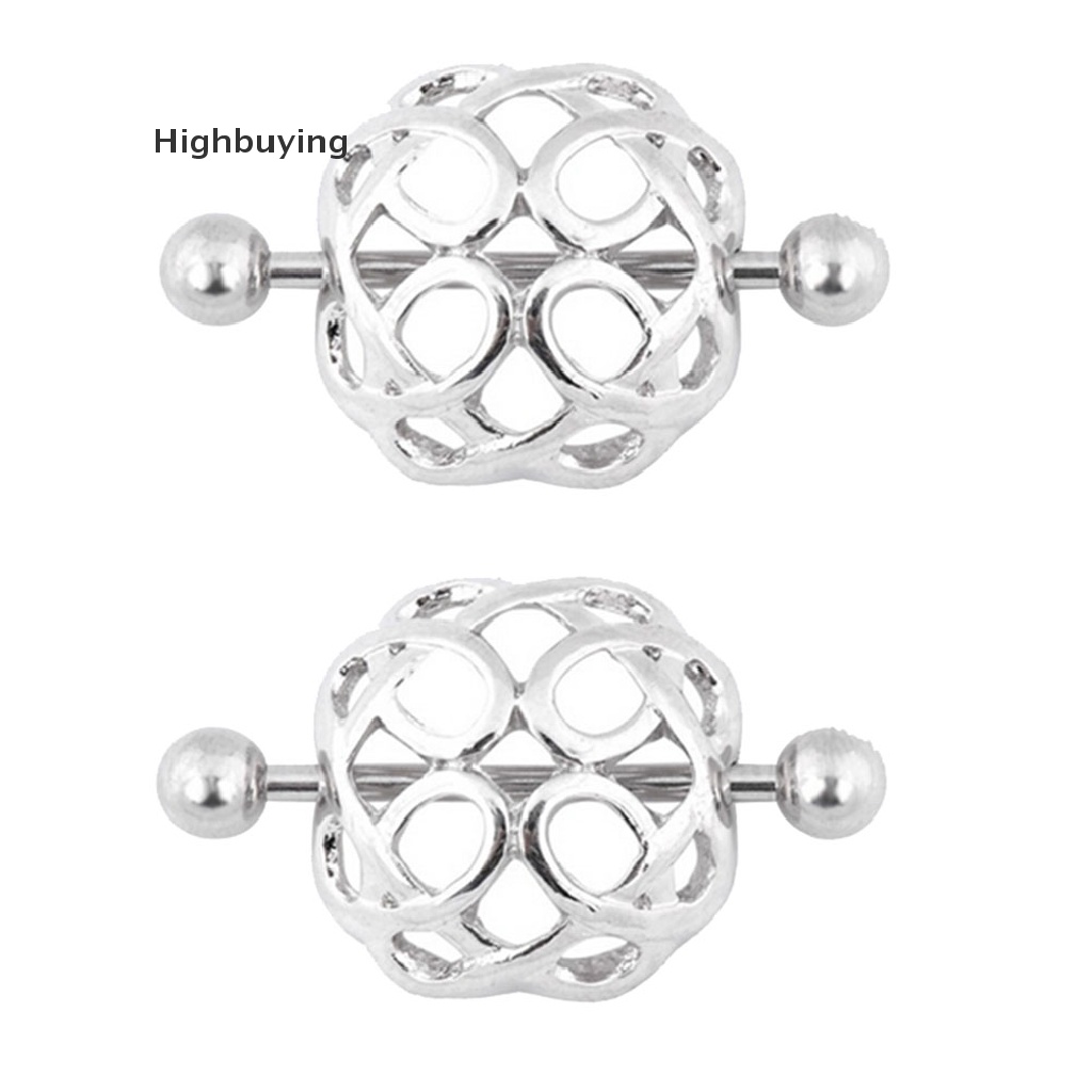 Hbid Surgical Steel Nest Nipple Shields Bar Cincin Pusar Perhiasan Tubuh Glory