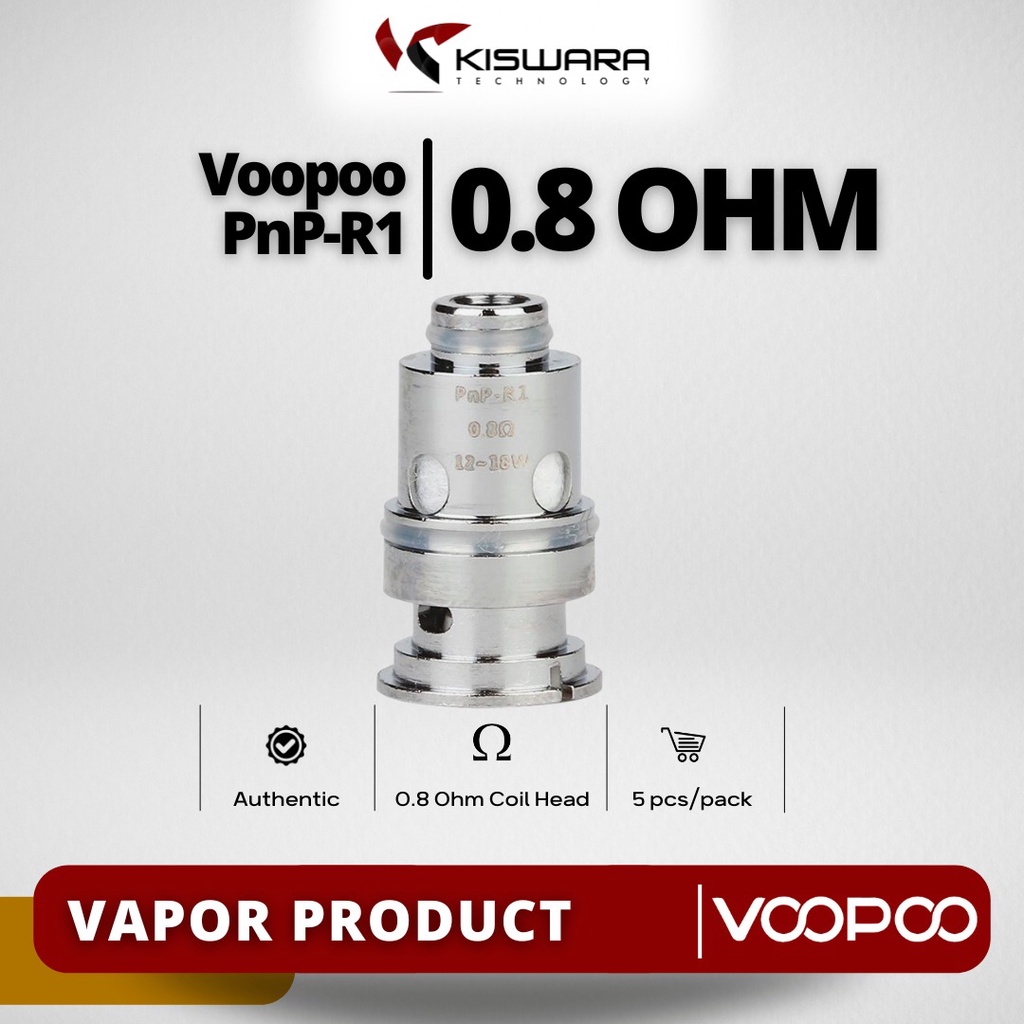 Voopoo PnP-R1 0.8 Ohm Coil Head PACK 5 PCS