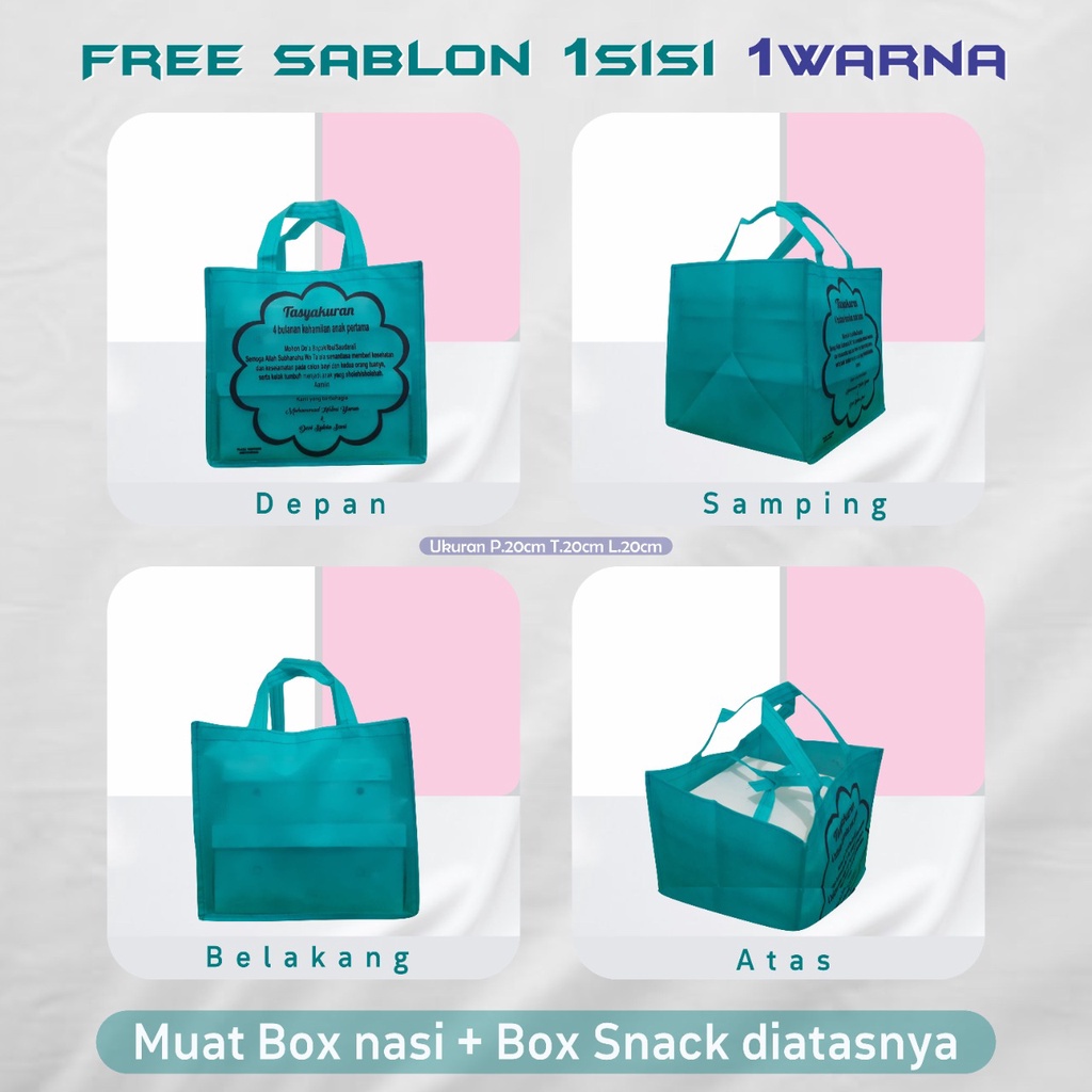 TAS 4 BULANAN / TAS BERKAT HAJATAN / TAS SOUVENIR HAJATAN
