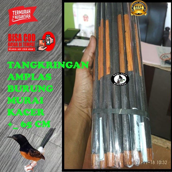 ><><><] TANGKRINGAN PLANGKRINGAN MURAI AMPLAS 1 PCS KAYU JATI BURUNG MURAI