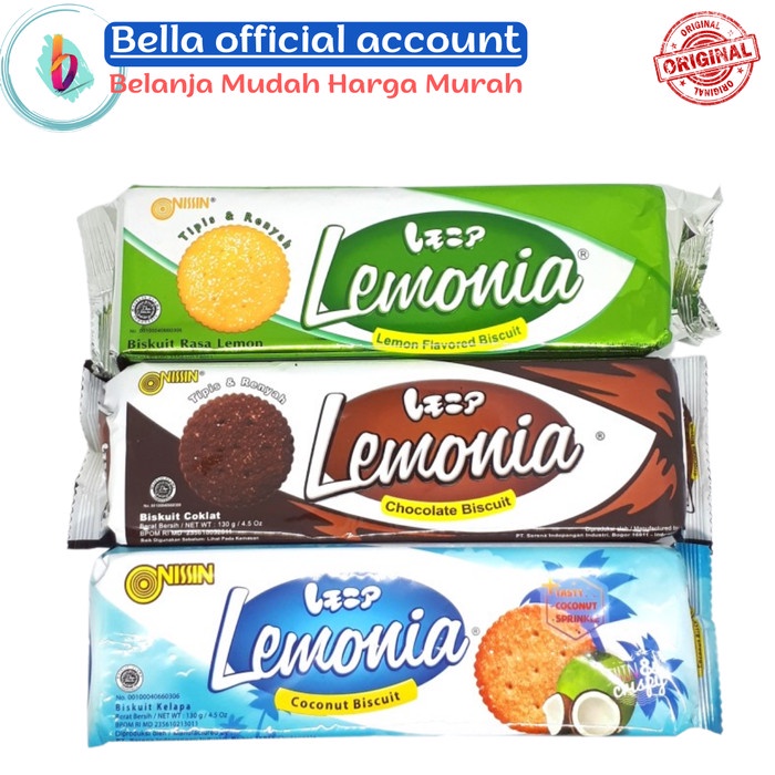 

Nissin Lemonia Biskuit - coconut - coklat 130 gr - Biskuit