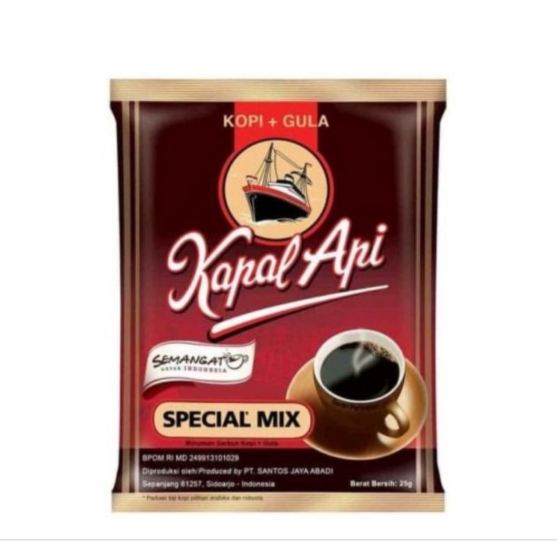 

Kopi Kapal Api mix 1 Renceng 10 sachet @ 24gr