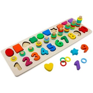 

4 Rainbow Shapes Unik Learning in Mainan Edukasi Diskon 1 Numbers