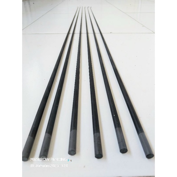 Ujung Carbon Solid/Padat Kaku 100cm diameter 6.0mm