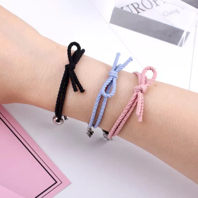 foreveryoung.co.id Gelang Magnet Couple 1 Pasang Isi 2 Pcs Gelang Tali Couple Magnet Attract Persahabatan Bracelets