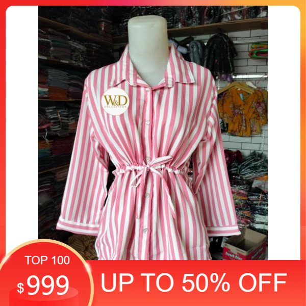 KEMEJA KERJA WANITA / KEMEJA PUTIH FORMAL WANITA / KEMEJA / MIMI SALUR SERUT WD-085