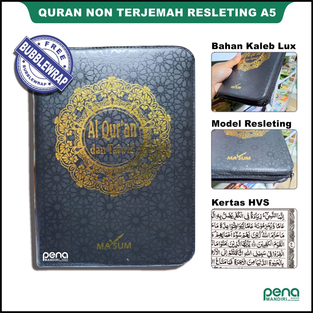 AL QURAN TERJEMAH TAJWID SEDANG A5 - ALQURAN TERJEMAH RESLETING TANGGUNG