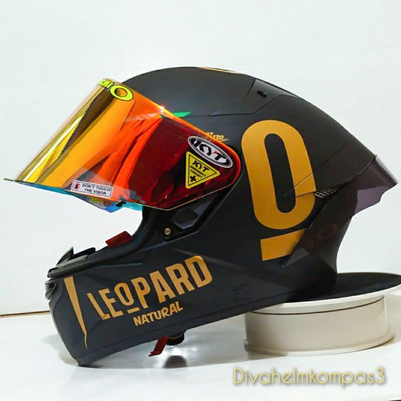 HELM KYT TT COURSE BLACK MATT PAKET GANTENG LEOPARD ORIGINAL|Kyt ttc hitam doff