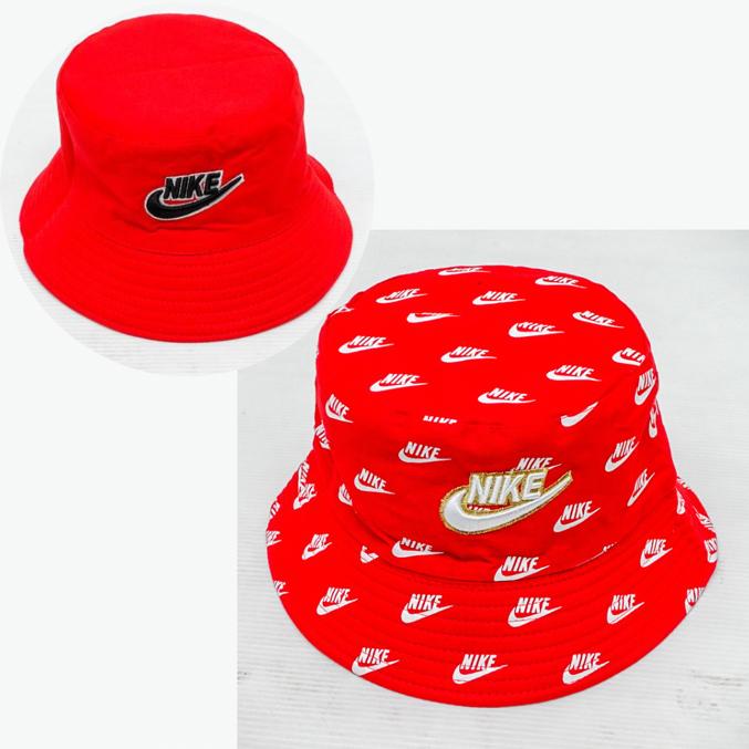 Topi Bucket Hat Nike Import Mirror / Bucket Hat Bolak Balik