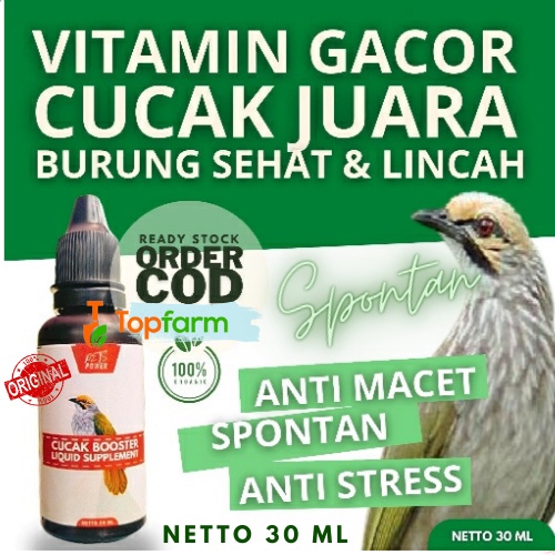 Vitamin Cucak Ijo Harian Gacor 30mL / Vitamin Cucak Ijo Gacor / Vitamin Cucak Ijo Jenggot / Vitamin 