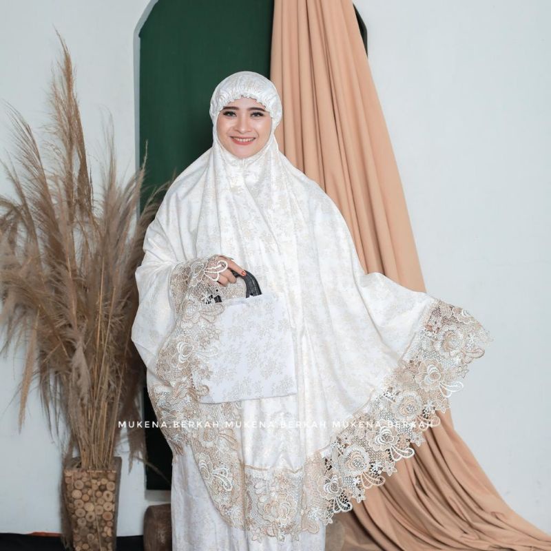 Mukena Dewasa Katun Prada Mix Twotone Jumbo