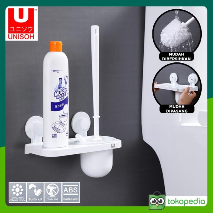 Rak Unisoh Rak Sikat Toilet Plastik