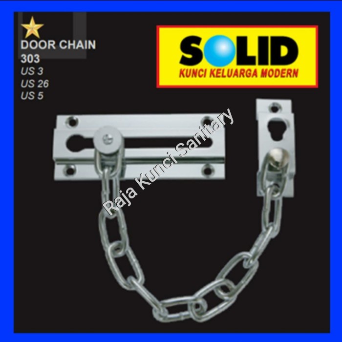 Grendel Grendel Rantai Solid 303/Door Chain/Grendel Rantai Pintu