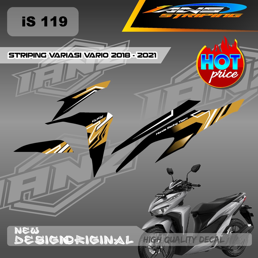 STRIPING VARIO CUSTOM CONCEPT / STIKER DECAL VARIO 125 /STIKIER VARIO 150 BAHAN HOLOGRAM / NON HOLOGRAM IS119