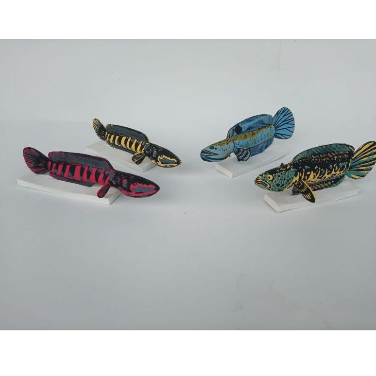 [ASTKU8142] PATUNG WAYANG BONEKA CHANA AURANTI, YELLOW MARU, RED MARU,blue PULCHRA/IKAN GABUS (STRUG