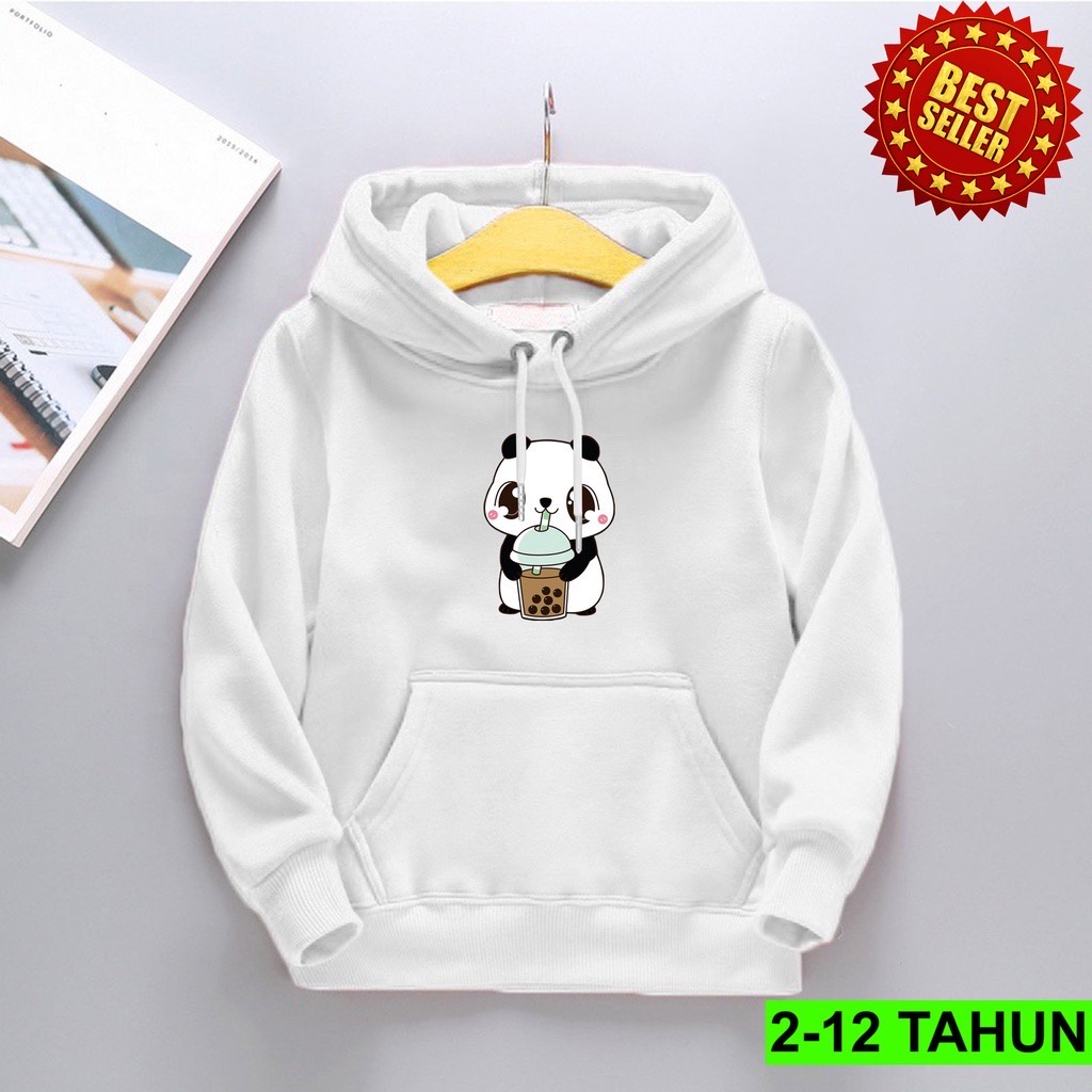 LITTLE PANDA Jaket Hoodie Anak Viral Bahan Fleece II Jumper Hoodie Anak  LITTLE PANDA II Sz M - XL ( Laki Laki &amp; Peremepuan )