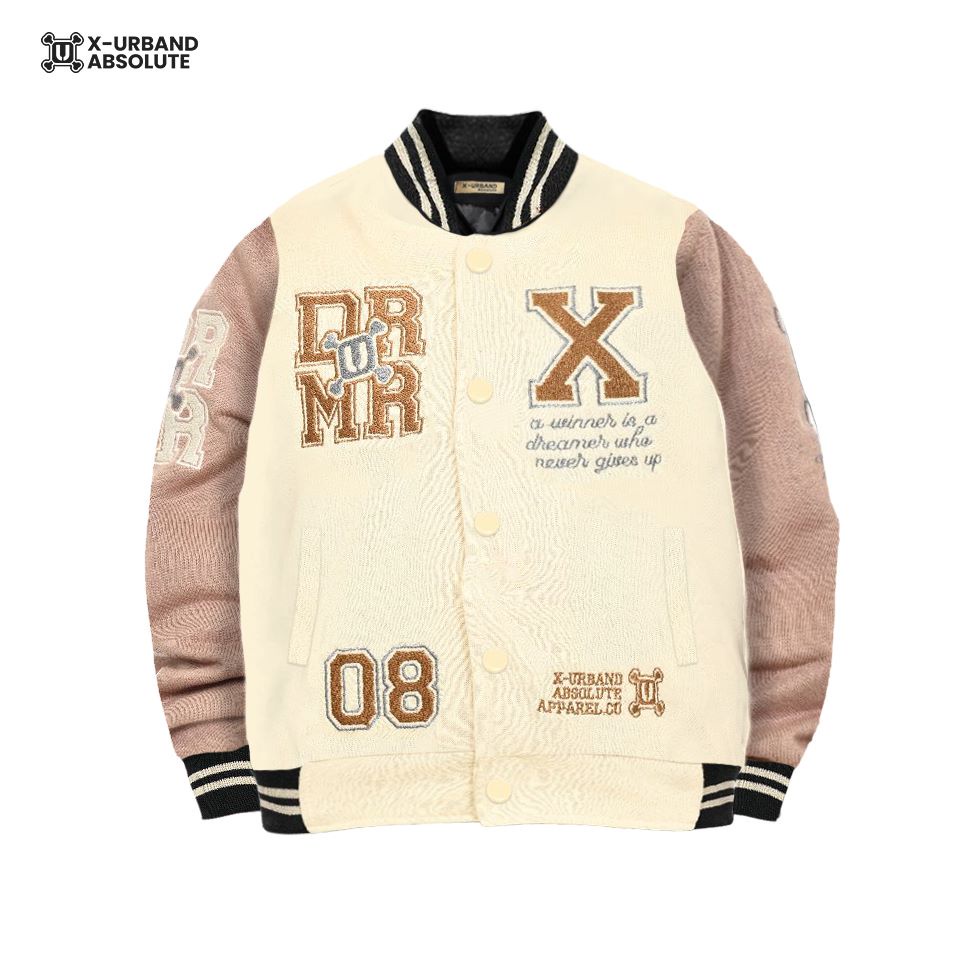 Jaket Varsity Anak Usia 1-12 Thn Baseball Anak - Anak Laki - Perempuan Ful Bordir