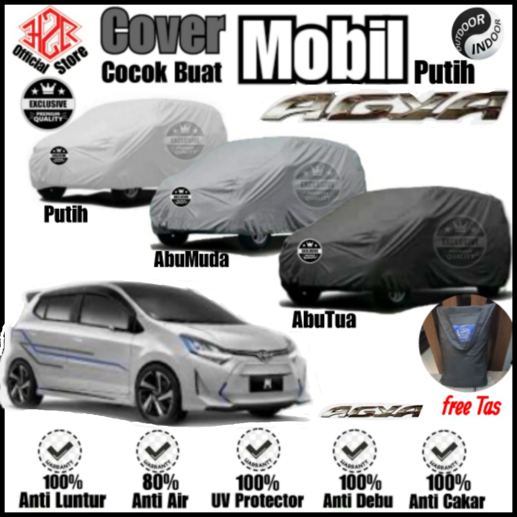 BODY COVER MOBIL AGYA/COVER MOBIL AGYA/ SARUNG MOBIL AGYA/ SELIMUT MOBIL AGYA/ TUTUP MOBIL AGYA