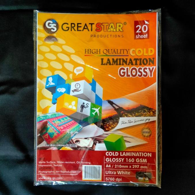 

plastik laminating dingin glossy a4 terlaris