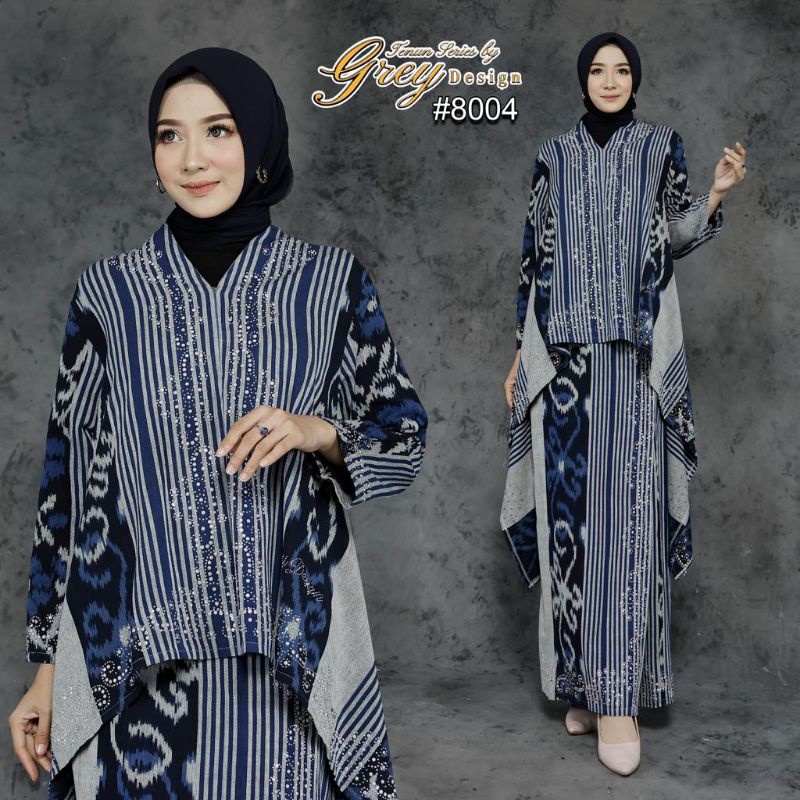 [8004]Setelan Rok Tenun Full Payet Atasan Sama Rok // By Grey Design