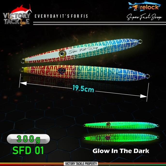 Umpan Pancing Metal Jig Firelock SUPER FAST DROP 300g/400g/500g/600g ---READY STOCK---