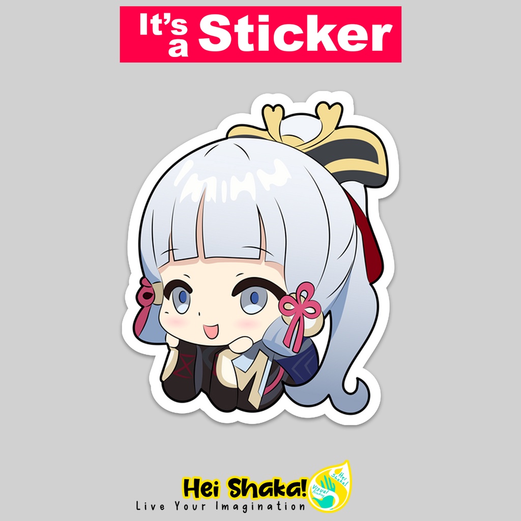 

Stiker Genshin Impact Ayaka Smile Sticker Karakter Game Tempelan Bahan Vinyl Anti Air