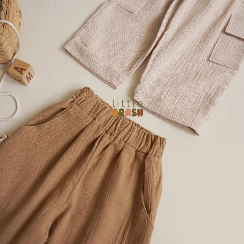 Little Arash | SHAGA CARGO PANTS | Celana kargo anak | Celana panjang anak