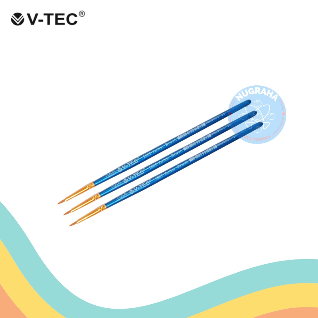 

KUAS V-TEC BIRU NO.0 / NO.00 / NO.000 (1 PCS)