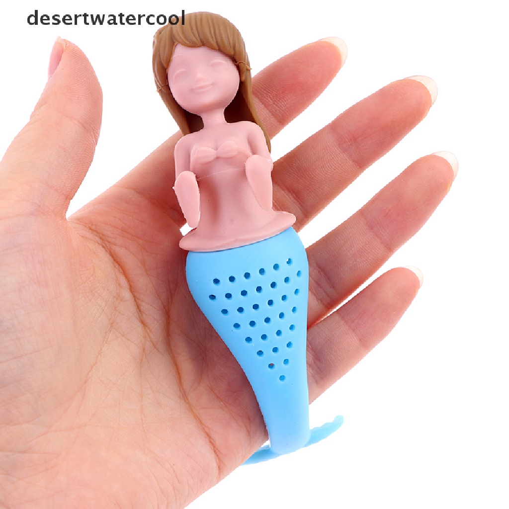 Deid Mermaid Tea Infuser Silicone Kantong Teh Reusable Strainer Filter Teko Infusers Martijn