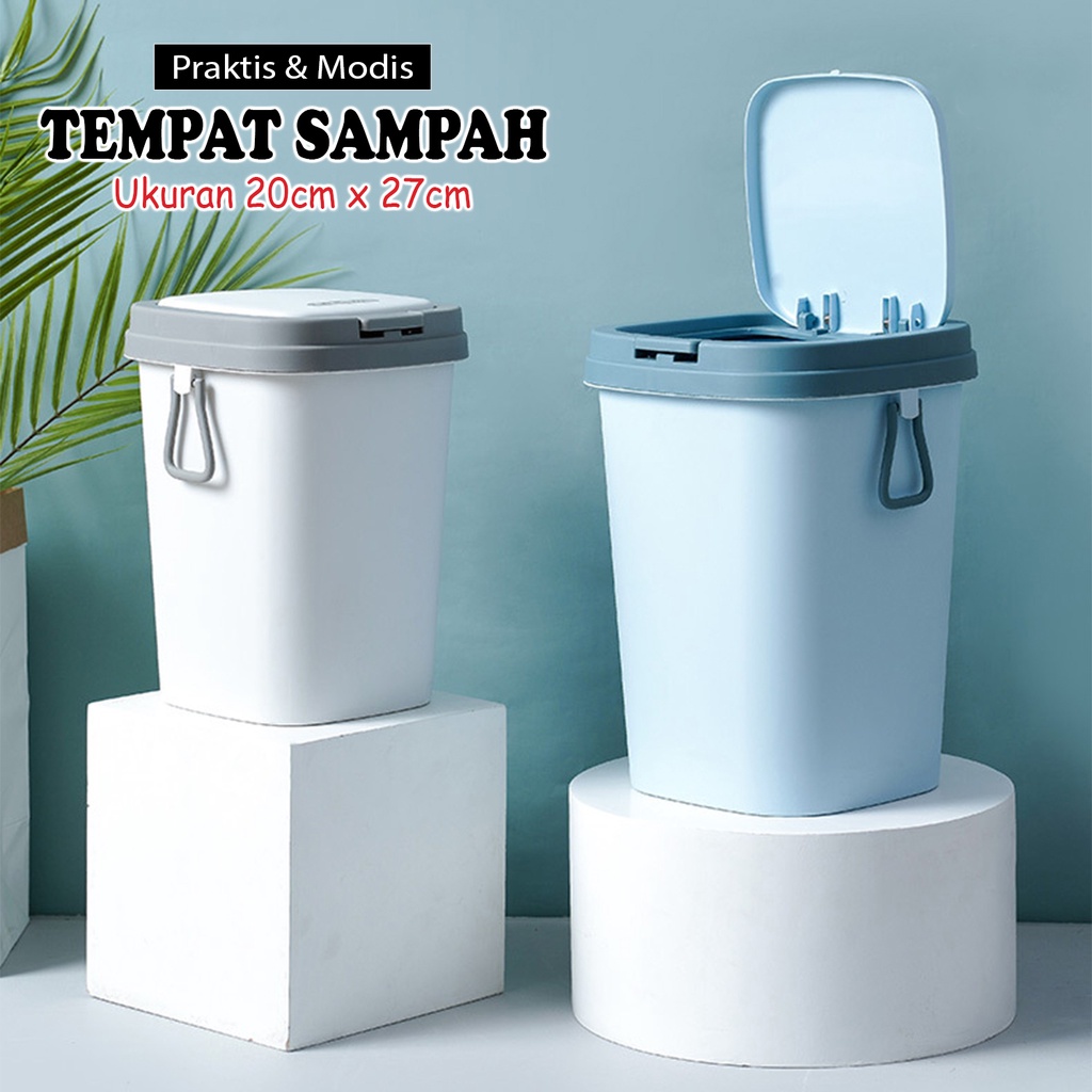 Jual Tempat Sampah Ruang Tamu Tong Sampah Plastik Tempat Sampah Tertutup Kotak Sampah Kamar 6071