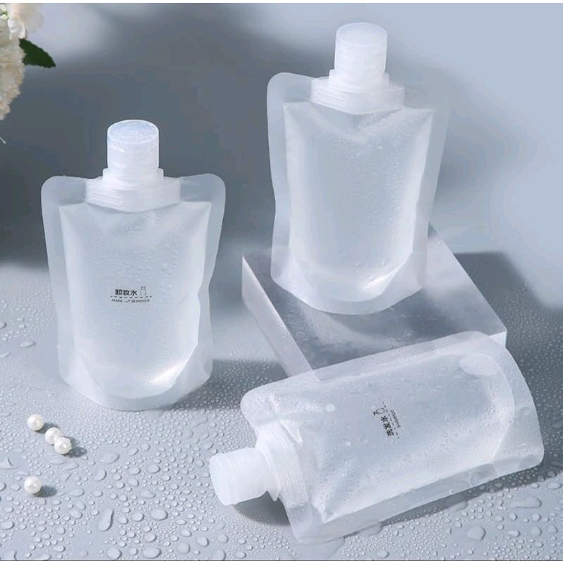 Botol Refill Sampoo Sabun Travelling Botol Isi Ulang Sampo Tebal Travel Pouch Botol Refill Transparan Shower Gel Shampoo Portable Botol Refill Tempat Sabun Cair