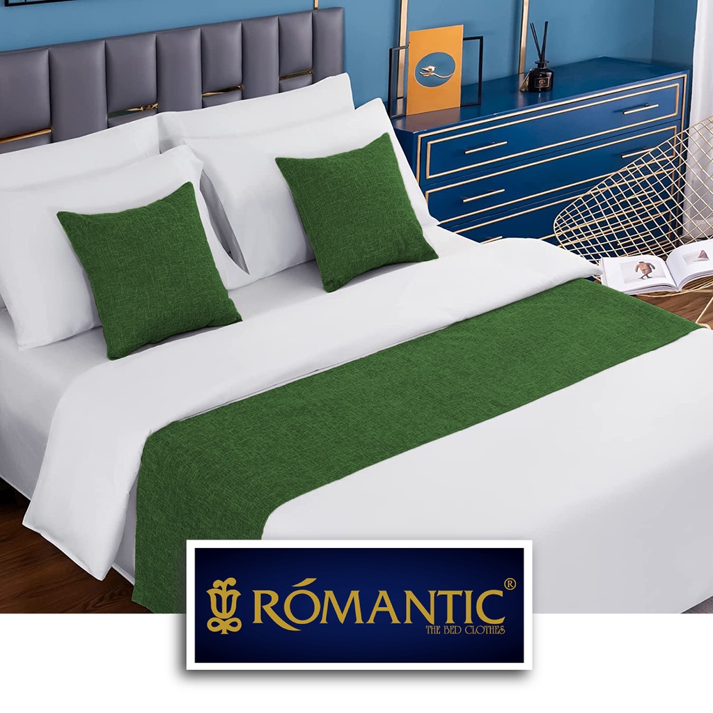 Bed Runner / Selendang kasur Dark Green by ROMANTIC standard Hotel minimalis