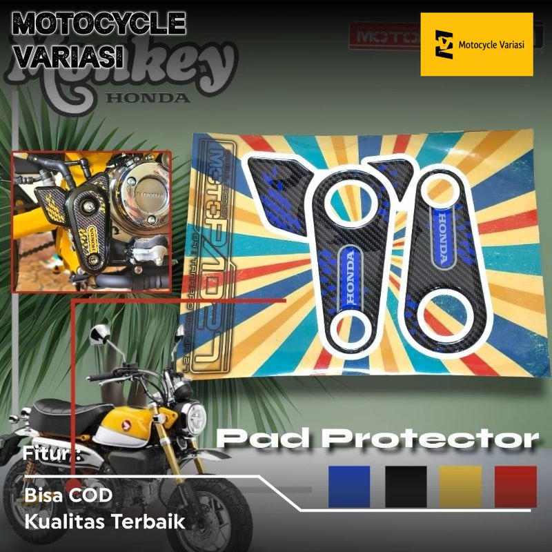 Stiker Footstep Pijakan kaki Honda Monkey 125 stiker timbul protector Honda Monkey 125