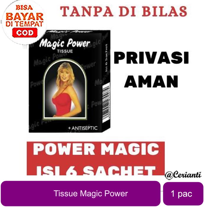 [PRIVASI AMAN] [BPOM] Tissue Magic Power Tisu Power Magic Classic 1kotak isi 6 Sachet_Cerianti