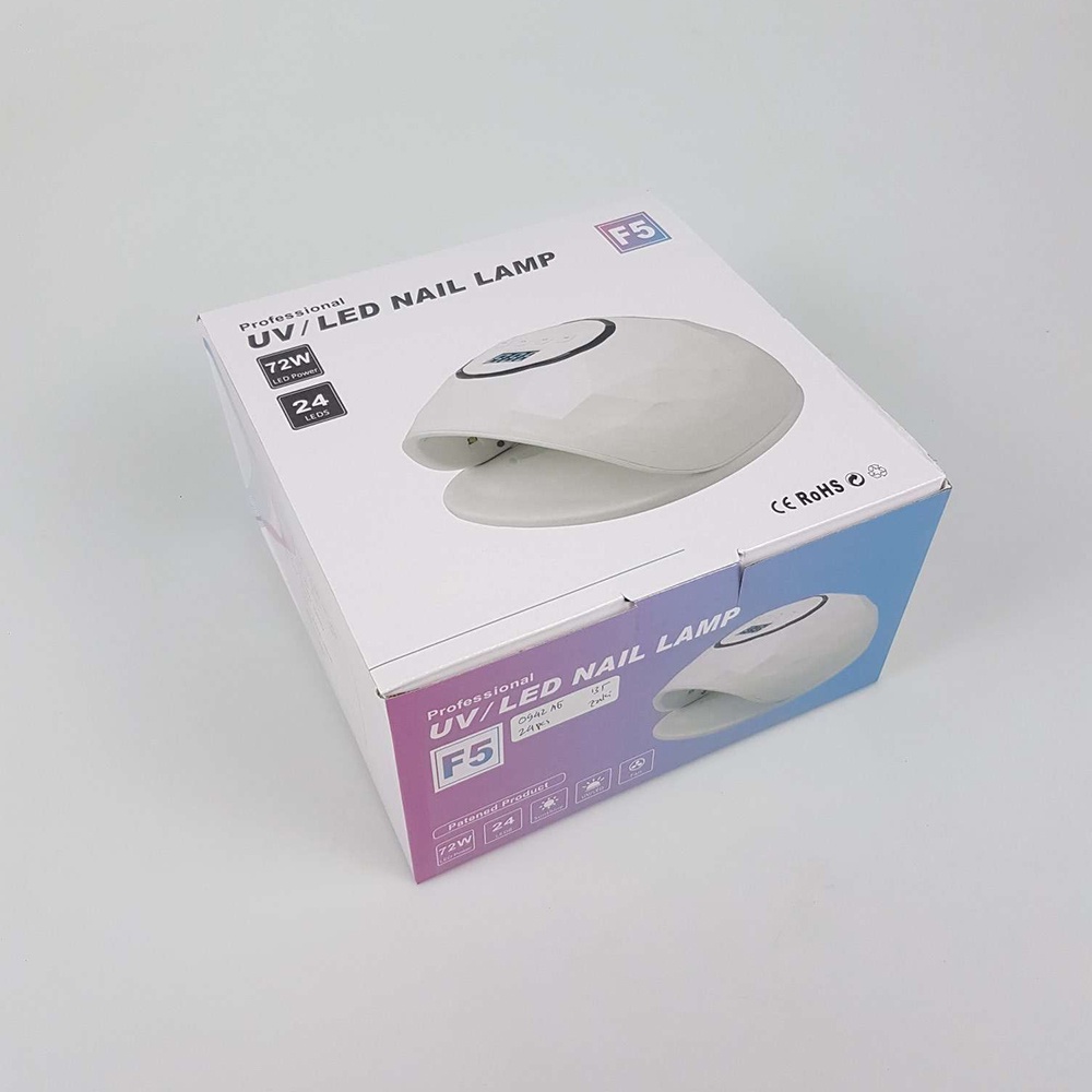 Pengering Kutek Kuku UV LED Nail Dryer 72W - F5 - 7RHR1WWH White