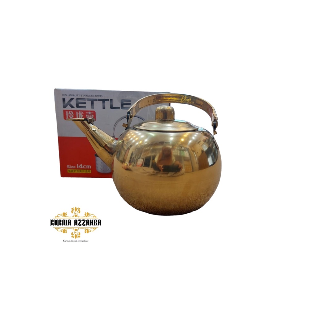 Teko Kettle Kopi dan Teh ada Penyaring 14 cm 16 cm 18 cm 20 cm