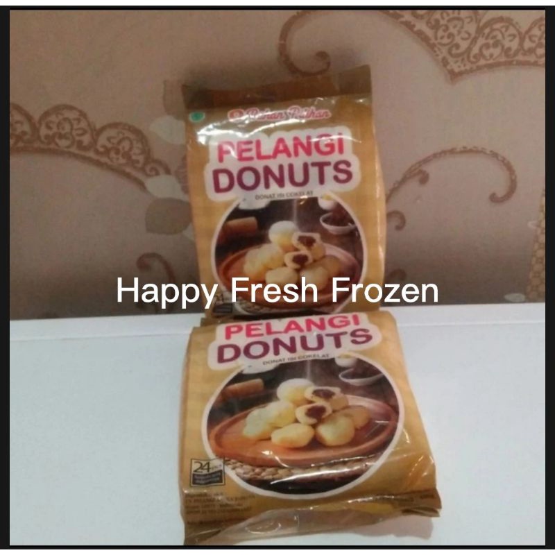 

Donat Pelangi Isi Cokelat beku frozen isi 24 pcs