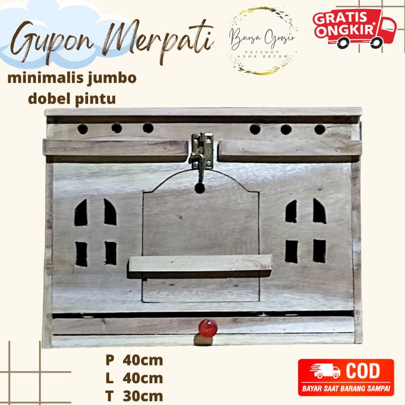 Gupon Slorok Merpati Minimalis JUMBO Tong dara Merpati Box merpati Rumah Burung Kandang Burung Merpa