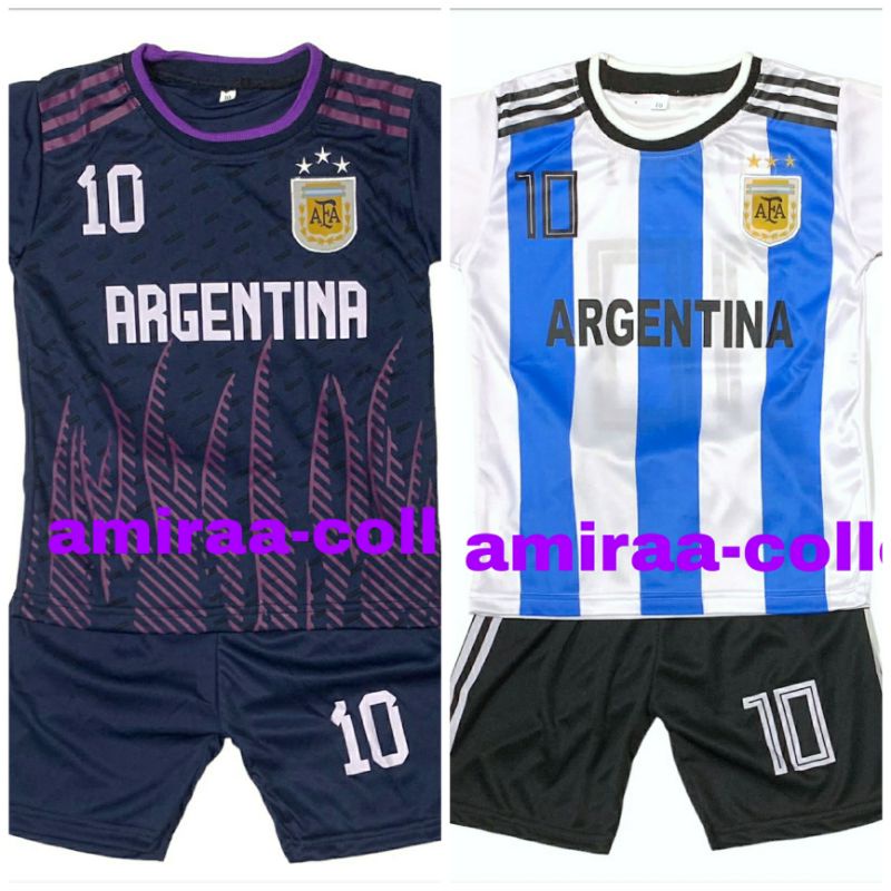 SETELAN BAJU BOLA ANAK  NEGARA ARGENTINA TERBARU  KAOS BAJU BOLA ANAK LAKI LAKI TERMURAH