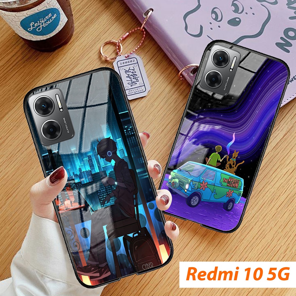 Softcase REDMI 10 5G TERBARU - Softcase Glass Kaca Redmi 10 5G [391H] - Casing REDMI 10 5G - Case Re