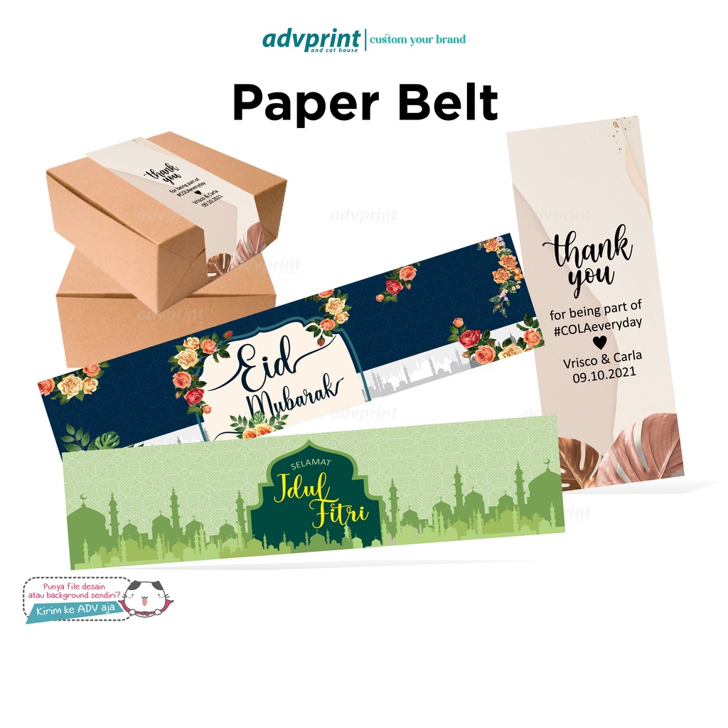 

ROLLER LABEL ◽ PENGIKAT MAKANAN ◽ PAPER BELT ◽ ROLLER BENTO ◽ PENGGULUNG BOX ◽ IDUL FITRI