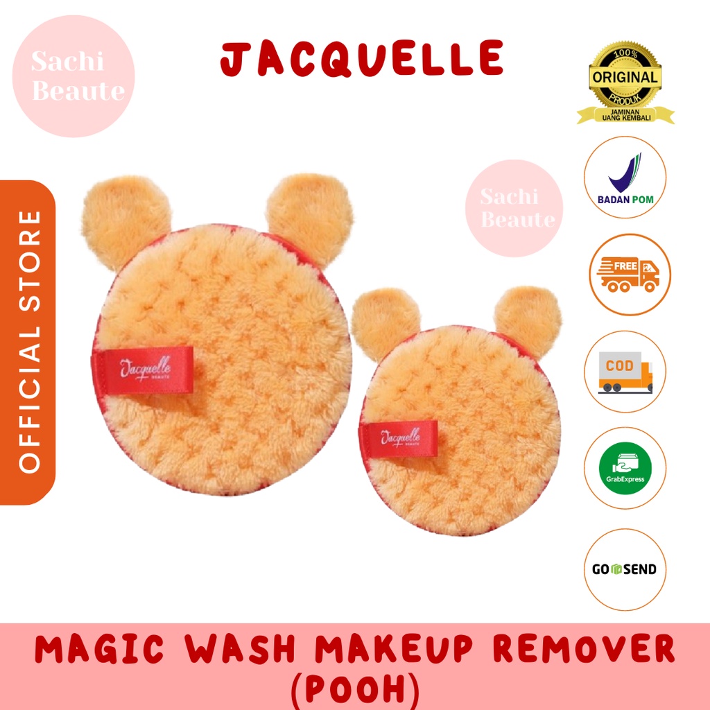 Jacquelle Magic Wash Makeup Remover Pembersih Wajah Reusable - Pooh