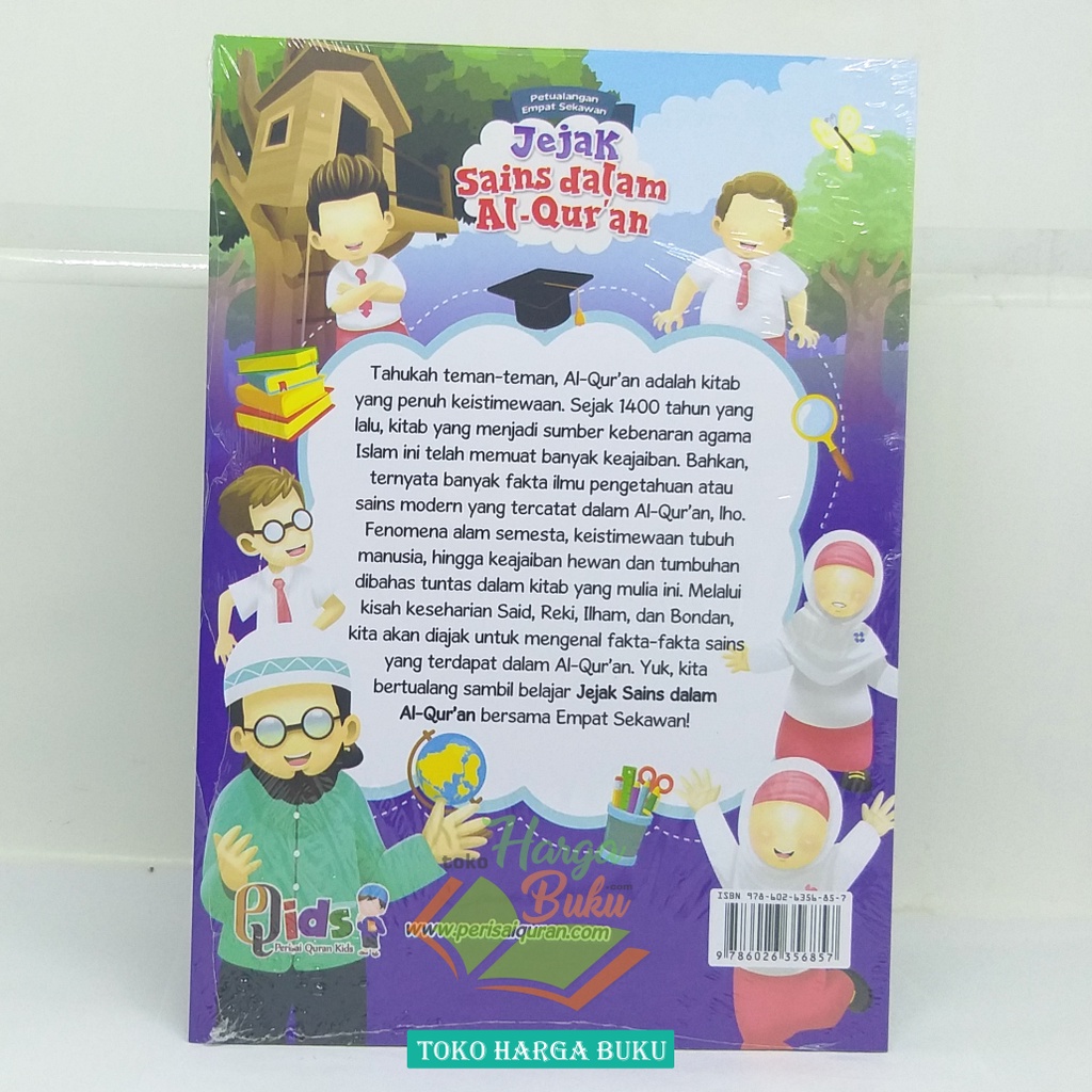 Jejak Sains Dalam Al-Quran Jilid 4 Teknolodi Di Dalam Al Qur'an Petualangan Empat Sekawan Tentang Anggur Bawang Merah Bawang Putih Belalang Tulang Mentimun Penerbit Perisai Quran Qids