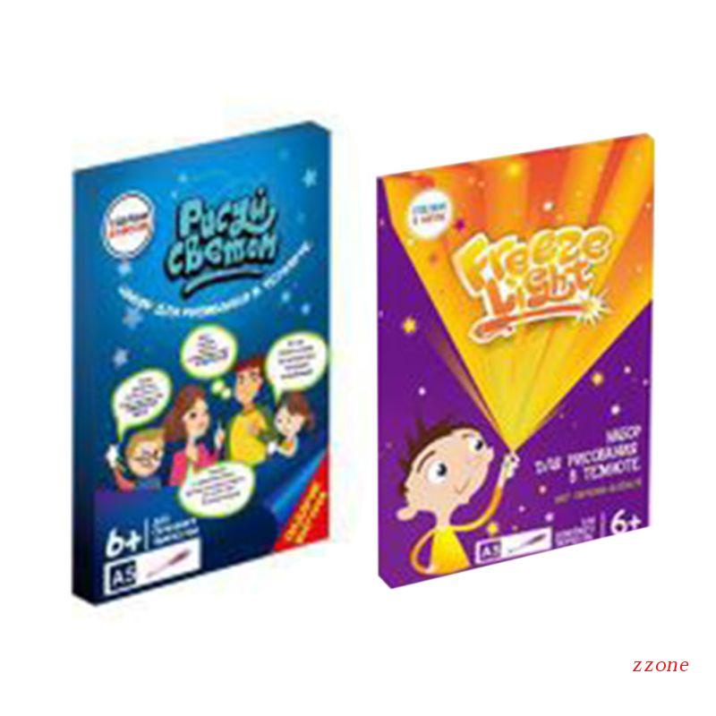 Zzz Papan Tulisan Magic Draw with Light Fun Developing Toy Fluorescent Drawing