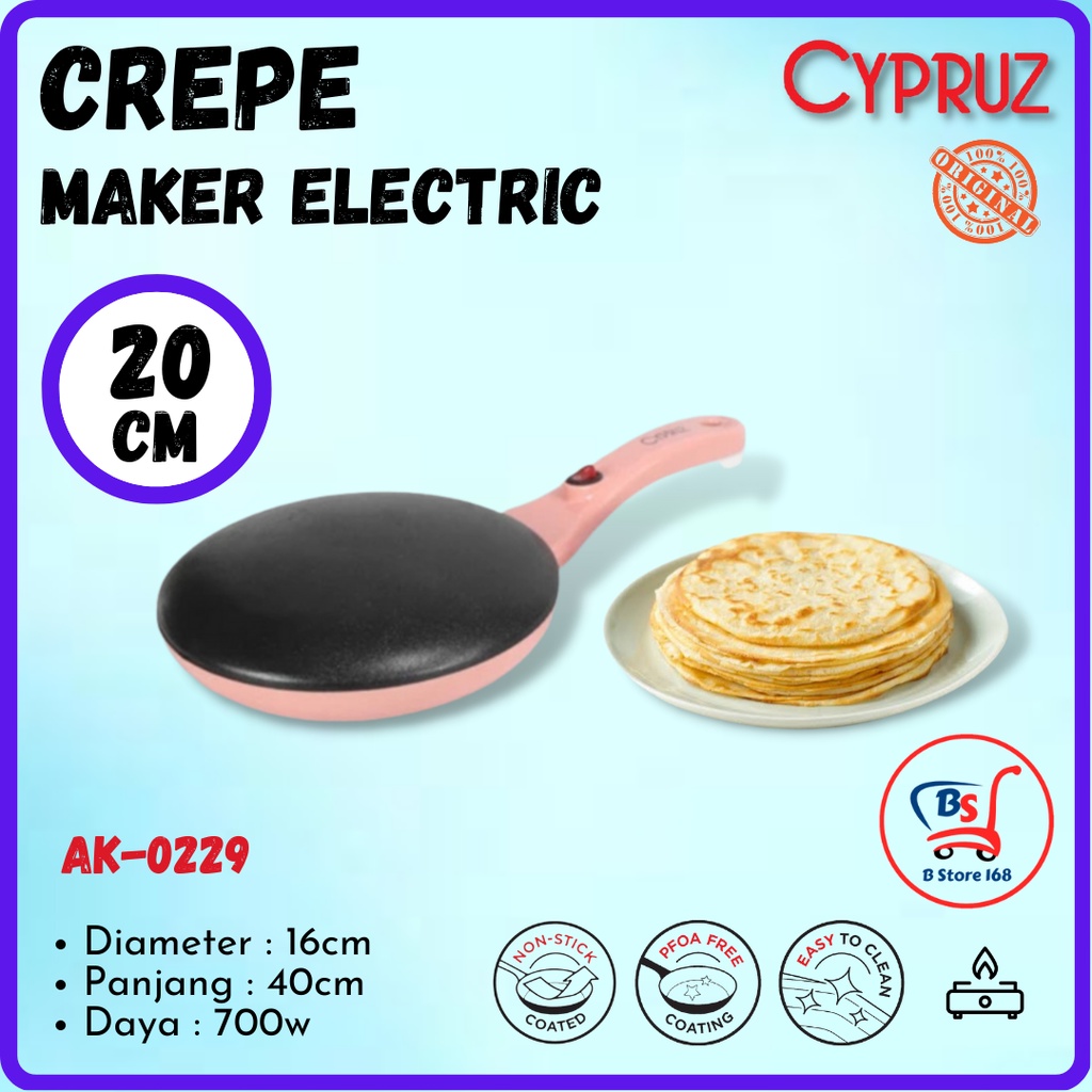 Cypruz Crepe Maker Listrik AK-0229